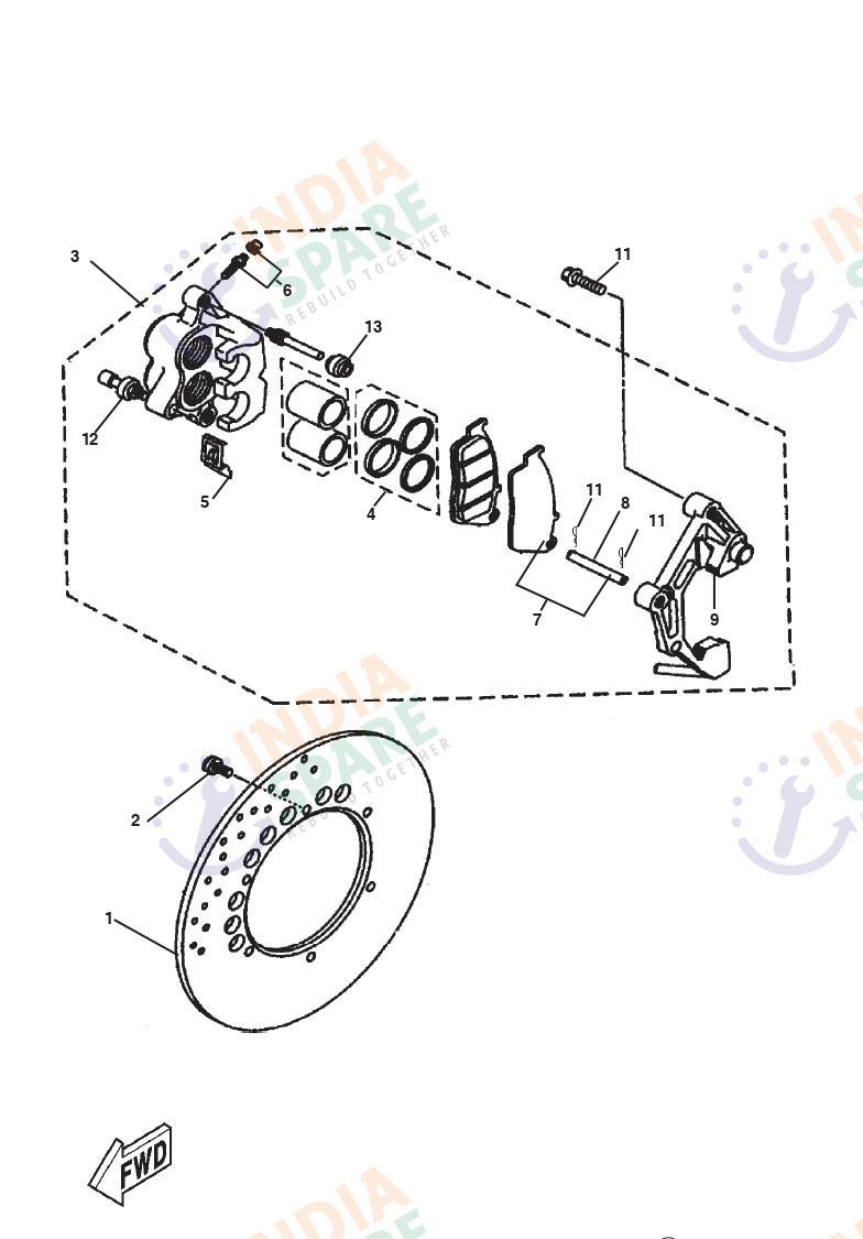 FRONT BRAKE CALIPER